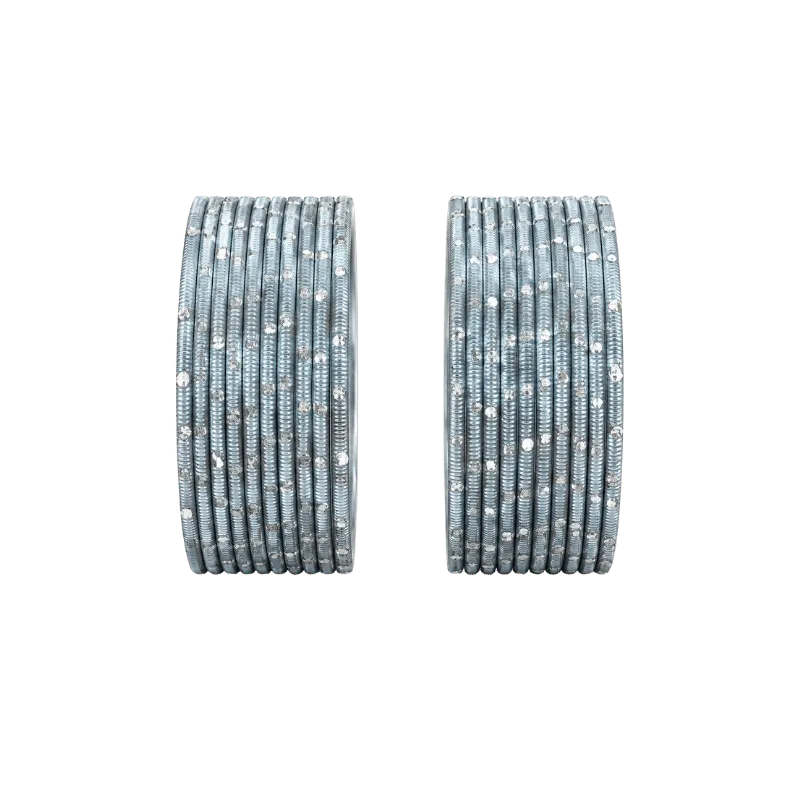 Revency Adults Bangles Set of 24 - Light Gray - Size 2.6-Global Food Hub