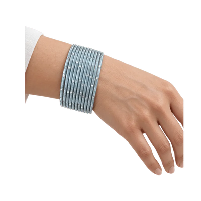 Revency Adults Bangles Set of 24 - Light Gray - Size 2.8-Global Food Hub