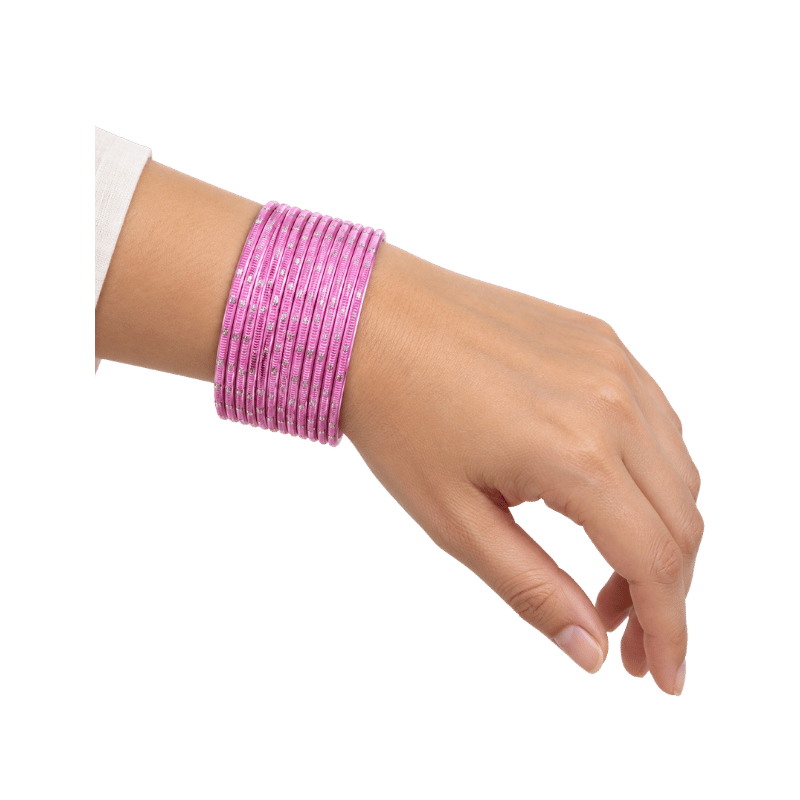 Revency Adults Bangles Set of 24 - Lilac Pink - Size 2.6-Global Food Hub