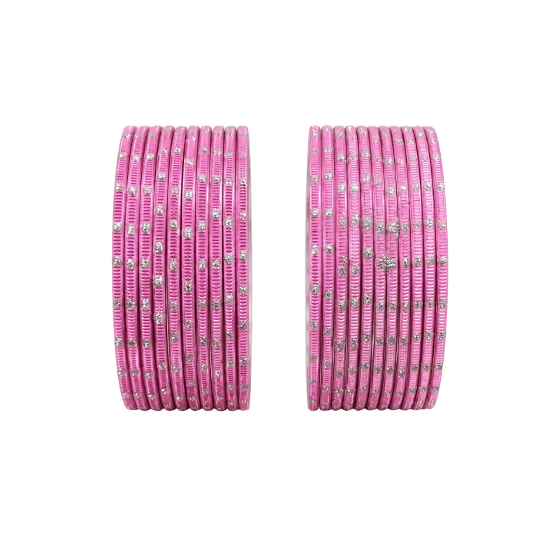 Revency Adults Bangles Set of 24 - Lilac Pink - Size 2.8-Global Food Hub