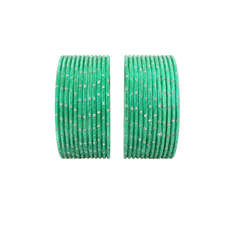 Revency Adults Bangles Set of 24 - Mint Green - Size 2.6-Global Food Hub