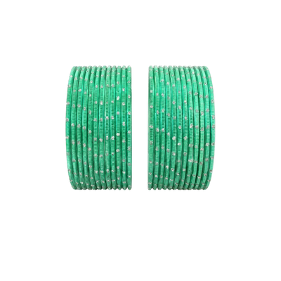 Revency Adults Bangles Set of 24 - Mint Green - Size 2.6-Global Food Hub
