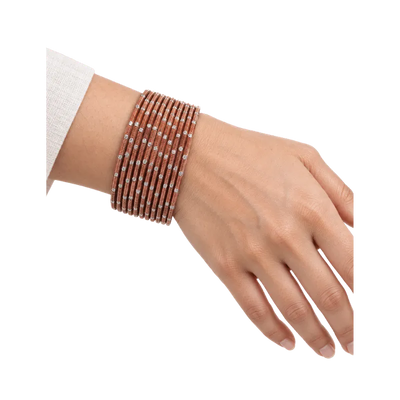 Revency Adults Bangles Set of 24 - Peach - Size 2.6-Global Food Hub