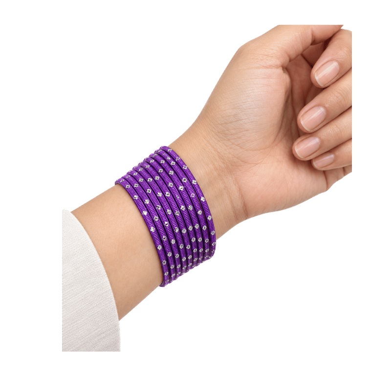 Revency Adults Bangles Set of 24 - Royal Purple - Size 2.6-Global Food Hub