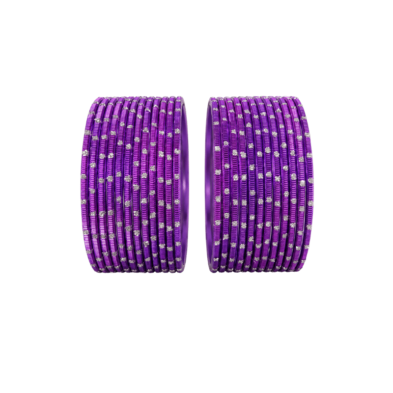 Revency Adults Bangles Set of 24 - Royal Purple - Size 2.6-Global Food Hub
