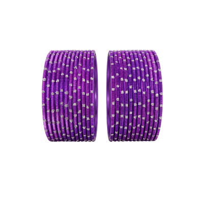 Revency Adults Bangles Set of 24 - Royal Purple - Size 2.6-Global Food Hub