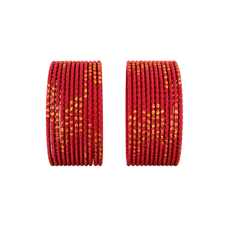 Riya Kids Bangles Set of 24 - Dark Red - Size 1.14-Global Food Hub