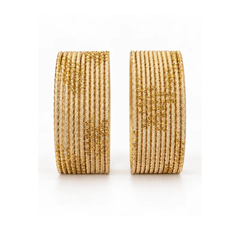 Riya Kids Bangles Set of 24 - Golden - Size 2-Global Food Hub