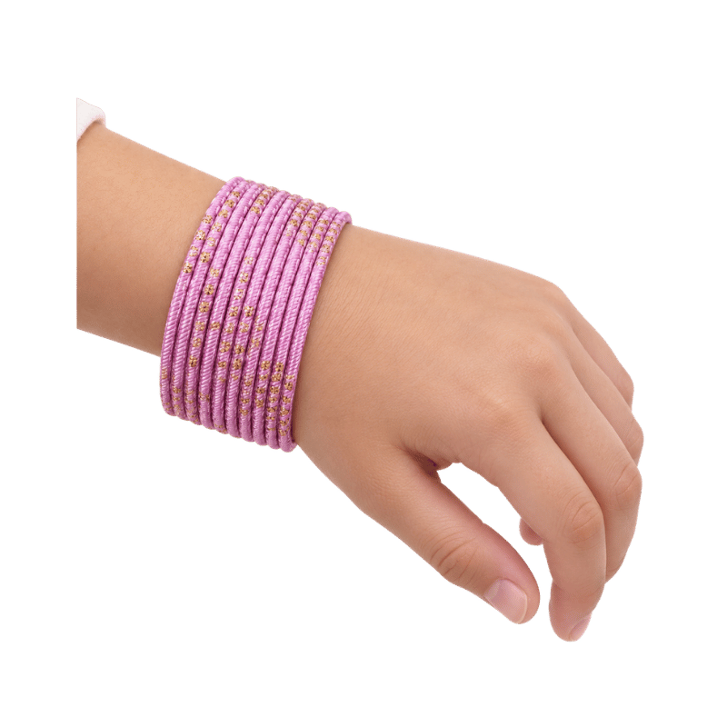Riya Kids Bangles Set of 24 - Light Pink - Size 1.14-Global Food Hub