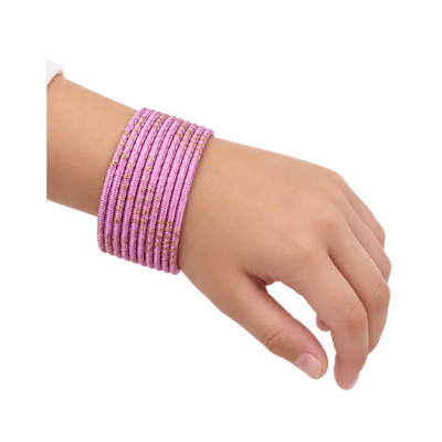 Riya Kids Bangles Set of 24 - Light Pink - Size 1.14-Global Food Hub