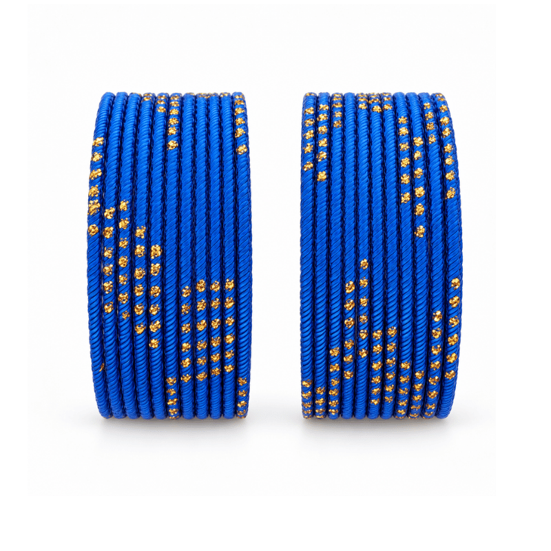 Riya Kids Bangles Set of 24 - Royal Blue - Size 1.14-Global Food Hub