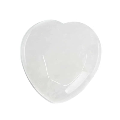 Rock Crystal Heart Palm Stone-Global Food Hub