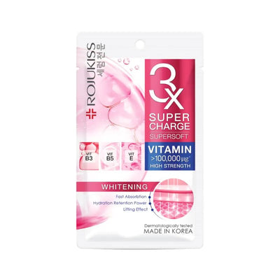 Rojukiss 3X Super Charge Supersoft Vitamin B3,B5 & Vitamin E Face Mask -25ml-Global Food Hub