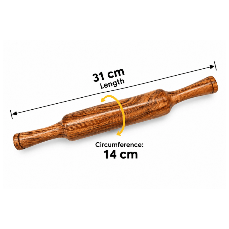 Rolling Pin Wooden - 31cm length-Global Food Hub