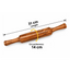 Rolling Pin Wooden - 31cm length-Global Food Hub