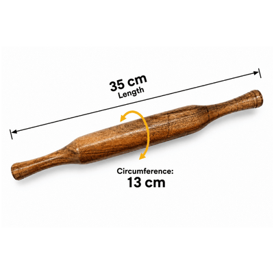Rolling Pin Wooden - 35cm length-Global Food Hub