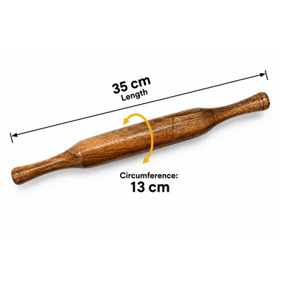 Rolling Pin Wooden - 35cm length-Global Food Hub