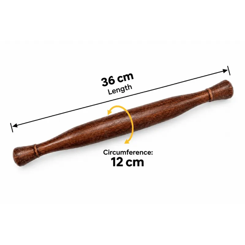 Rolling Pin Wooden - 36cm length-Global Food Hub