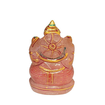 Rose Quartz Ganesha With Certificate-Global Food Hub