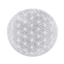 Round Selenite Crystal Plate with Flower of Life Engraving-Global Food Hub