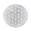 Round Selenite Crystal Plate with Flower of Life Engraving-Global Food Hub