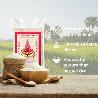 Royal Thai Jasmine Broken Rice - 1Kg-Global Food Hub
