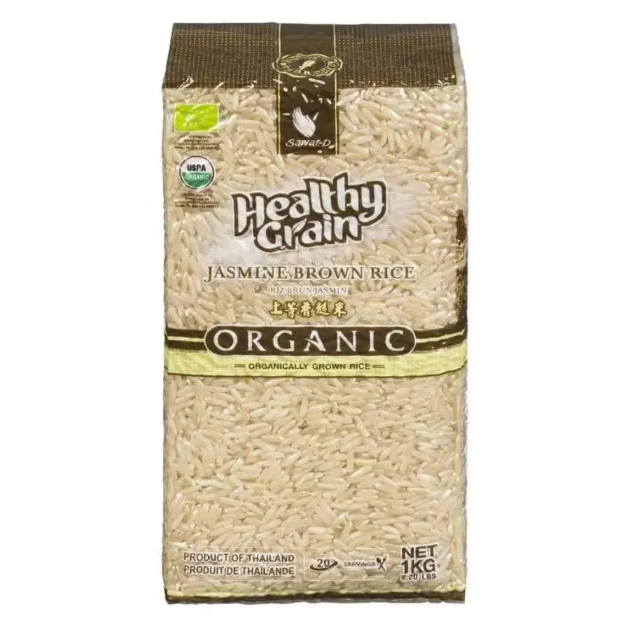 SAWAT-D **ORGANIC** Jasmine Brown Rice-1 Kilograms-Global Food Hub