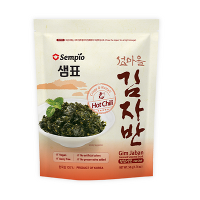 SEMPIO Crispy Seaweed Snack Hot Chilli-50 grams-Global Food Hub