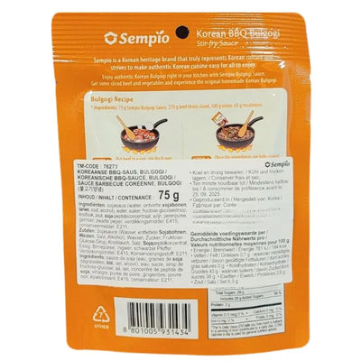 SEMPIO - Korean BBQ Bulgogi Sauce - 75g-Global Food Hub