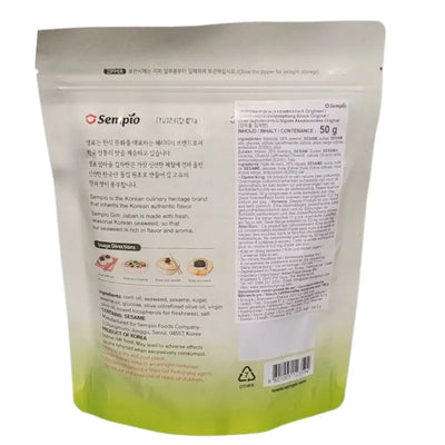 SEMPIO Seaweed Snack Original Seasoned Gim Jaban Laver Crispy & Crunchy - 50g-Global Food Hub