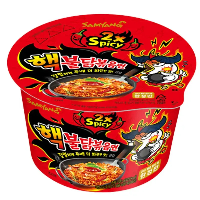 Samyang Big Bowl Noodle 2X Spicy Hot Chicken - 105g-Global Food Hub