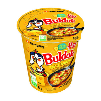 Samyang Buldak CUP Noodles Hot Chicken Spicy Ramen Cheese - 70g-Global Food Hub