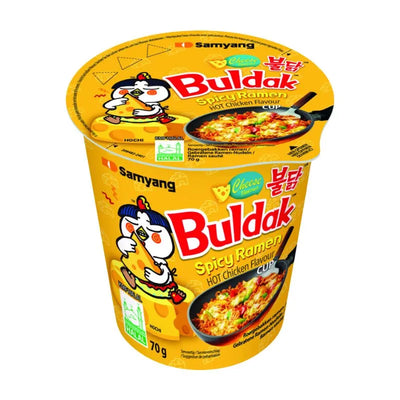 Samyang Buldak CUP Noodles Hot Chicken Spicy Ramen Cheese - 70g-Global Food Hub