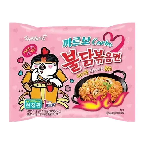 Samyang Buldak Instant Noodles Hot Chicken Ramen Carbonara - 130g-Global Food Hub