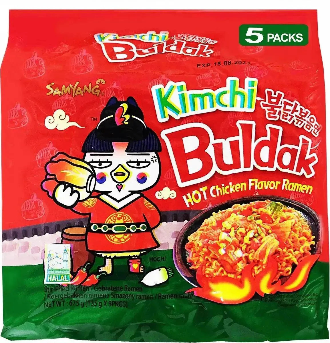 Samyang Hot Chicken Ramen Kimchi - 5 x 135g-Global Food Hub