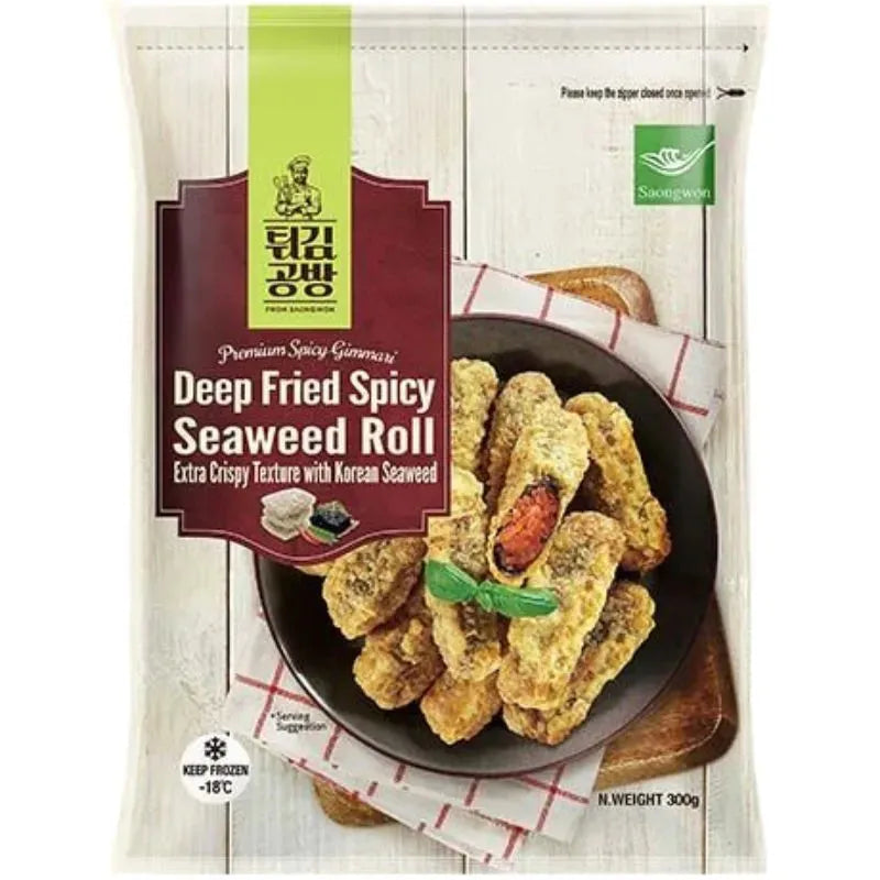 Saongwon- Frozen Seaweed Roll Deep-Fried Spicy Gimmari - 300g-Global Food Hub