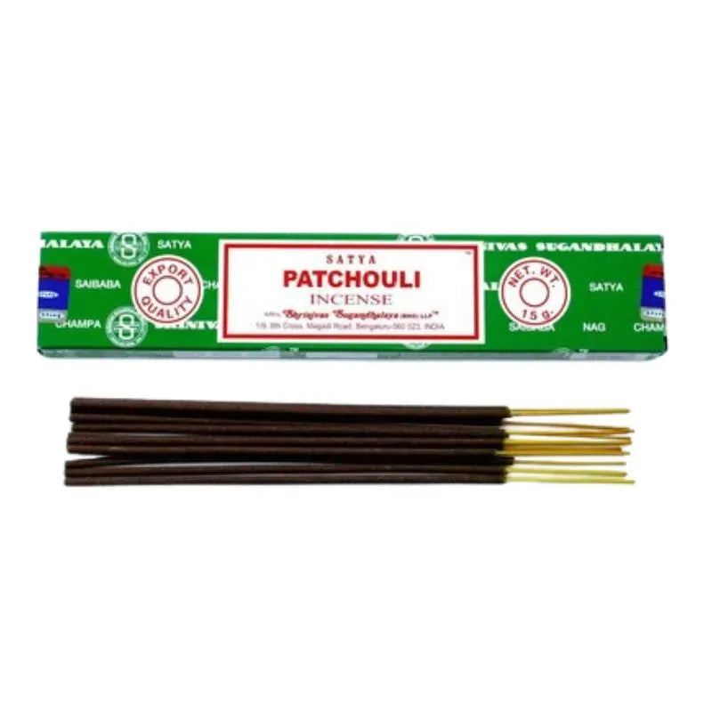 Satya Patchouli Incense Sticks-Global Food Hub