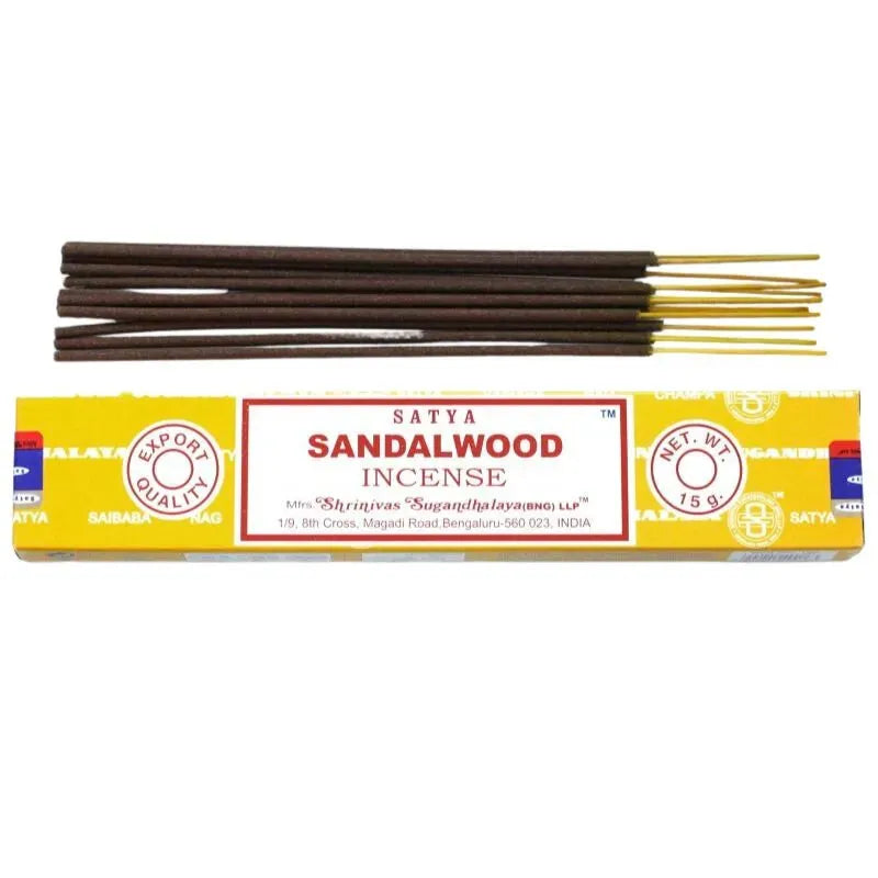 Satya Sandalwood Incense Sticks-Global Food Hub