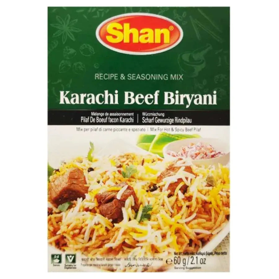 Shan Karachi Beef Biryani Masala - 60g-Global Food Hub