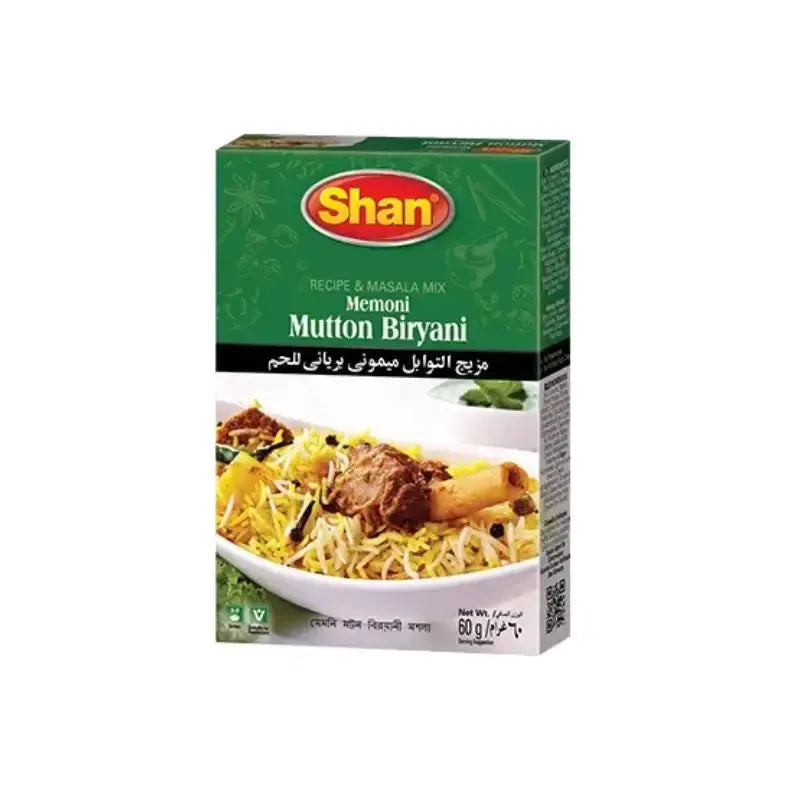 Shan Memoni Mutton Biryani Masala 60g-60 grams-Global Food Hub