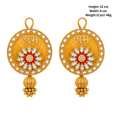 Shubh- Labh Door hanging- Red-Global Food Hub