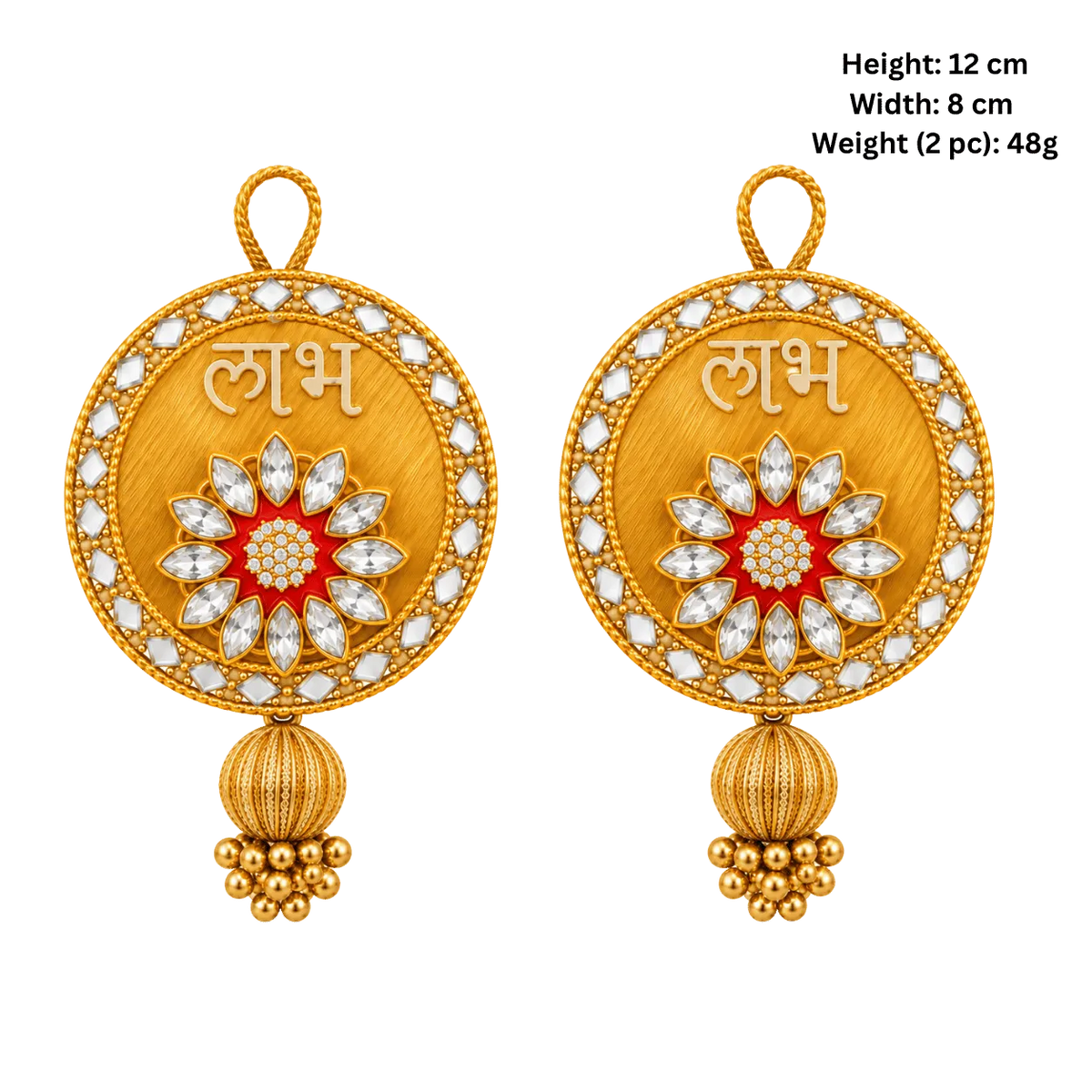 Shubh- Labh Door hanging- Red-Global Food Hub
