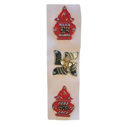 Shubh Labh Ganpati & Kalash B Stickers-Global Food Hub