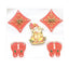 Shubh Labh Sticker with Ganpati and Laxmi Charan-Global Food Hub