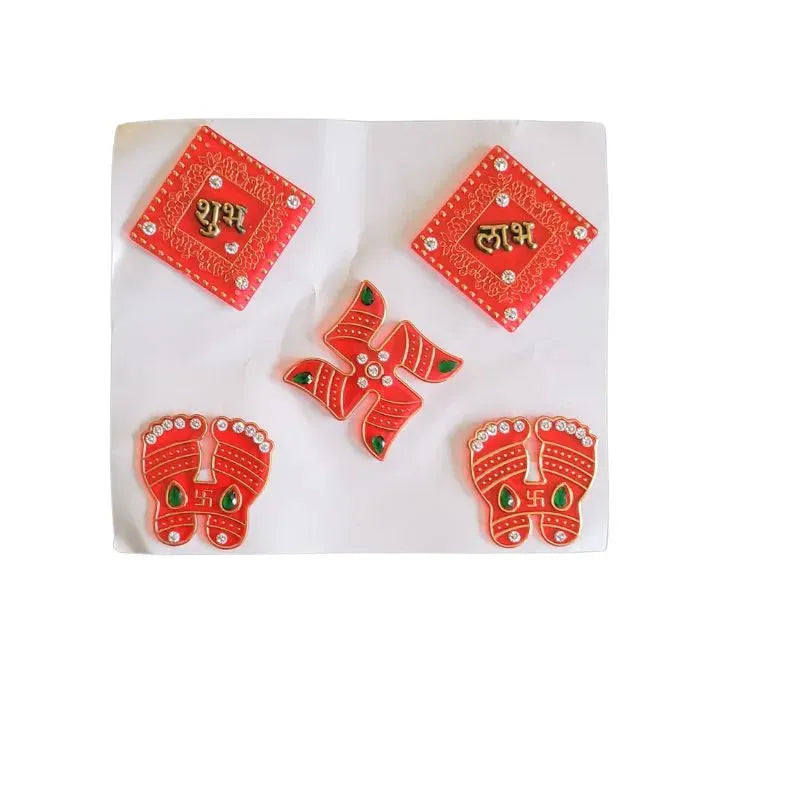 Shubh Labh Sticker with Laxmi Charan D-Global Food Hub