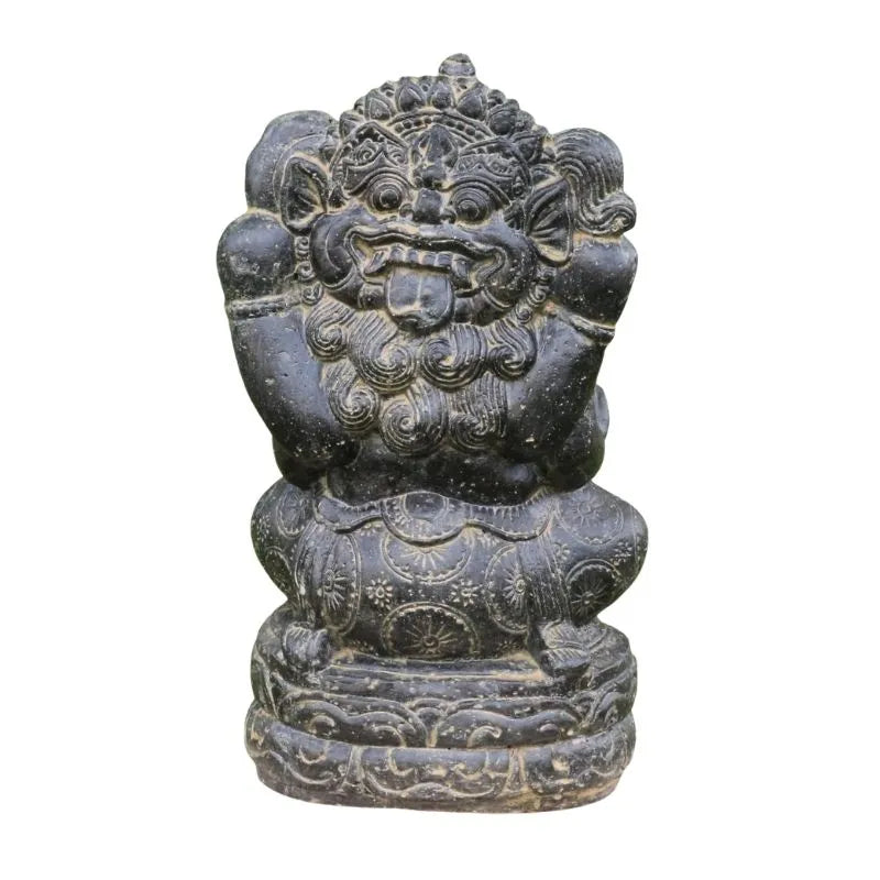 Sitting Ganesha Stone Statue-Global Food Hub