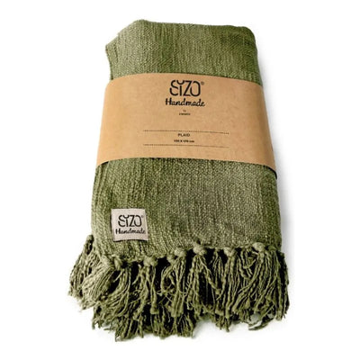 Sizo Handmade Collection Plaid Olive 130x170-Global Food Hub