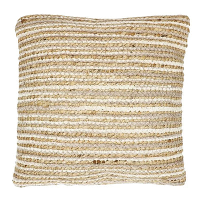 Sizo Handmade Cushion Chenille Cotton Cream Colour 45X45cm-Global Food Hub