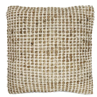 Sizo Handmade Cushion Chenille Cotton Gold Cream 45X45cm-Global Food Hub