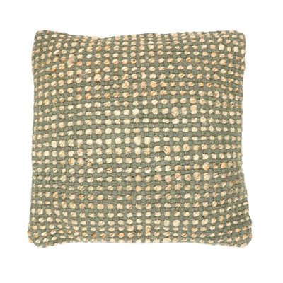 Sizo Handmade Cushion Chenille Cotton Gold Olive 45X45cm-Global Food Hub